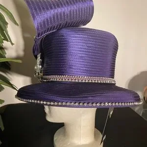 Donnavinci | Accessories | Chic Purple Womens Hat With  display picture 3